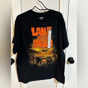 Land of the Dead Horror Movie Graphic Tee XL | Zombie Apocalypse Gore Film Shirt